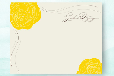 Golden Afternoon Personalized Stationery