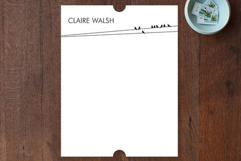 Birds on a Wire Personalized Stationery