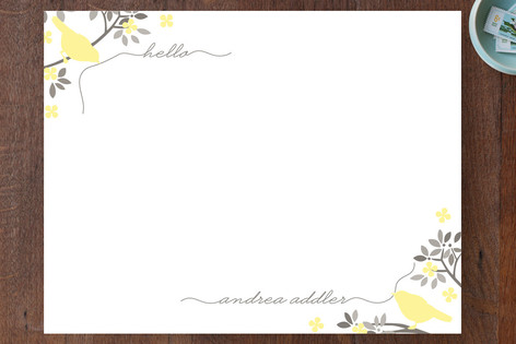 Hello Birdy Personalized Stationery