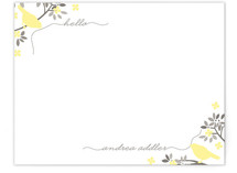 Hello Birdy Personalized Stationery