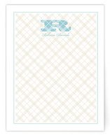 Pleasing Plaid Personalized Stationery