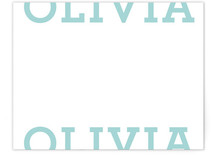 Half and Half Personalized Stationery