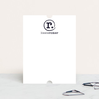 Distressed Monogram Personalized Stationery