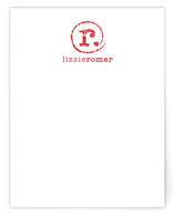Distressed Monogram Personalized Stationery