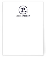 Distressed Monogram Personalized Stationery