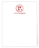 Distressed Monogram Personalized Stationery