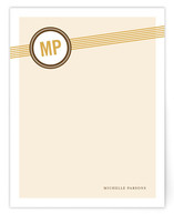 Amber Stripes Personalized Stationery