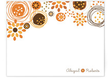 Dancing Flowers Personalized Stationery
