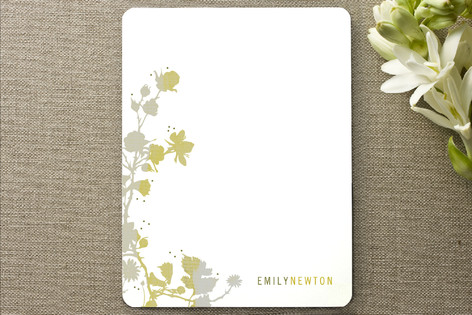 Wall Flowers Personalized Stationery