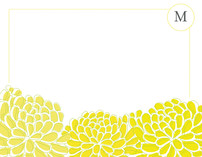 sunny botanical Personalized Stationery, by Casey Hooper