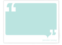 Talk bubble Personalized Stationery