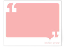 Talk bubble Personalized Stationery