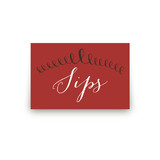 Red Velvet Revelry Table Signs