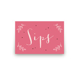 Blushing Owl Table Signs