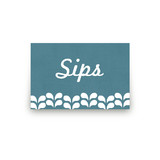 Big Whale Little Whale Table Signs
