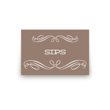 Patterned Floral Kraft Table Signs