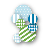 Blue Big Top Circus Table Confetti