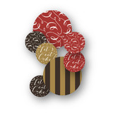 Red Velvet Revelry Table Confetti
