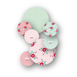 Retro Floral Garden Table Confetti
