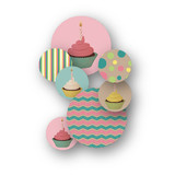 Girlie Cakes Table Confetti