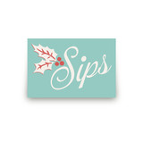 Holiday Stripes Table Signs