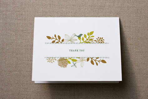 Bridal Shower Thank You Cards