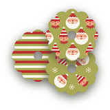 Happy Santa Wine Glass Tags