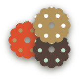 Leaf Berry Wine Glass Tags