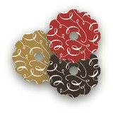 Red Velvet Revelry Wine Glass Tags