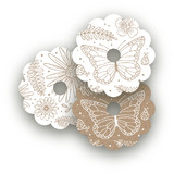 Wildflowers Wine Glass Tags