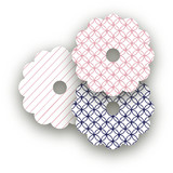 Preppy Wine Glass Tags