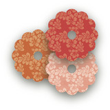 Tiki Luau Wine Glass Tags