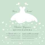 Fluttering Dress Quinceañera Invitations