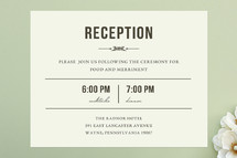 Reception Cards
