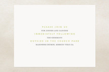 Reception Cards