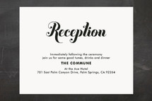 Reception Cards