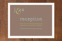 Reception Cards