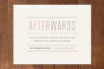 Reception Cards