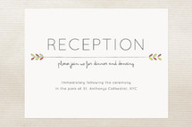 Reception Cards