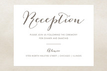 Reception Cards