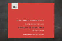 Reception Cards