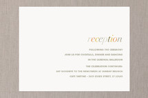Reception Cards