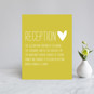 Reception Cards