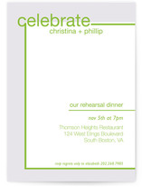 Fancy Free Rehearsal Dinner Invitations