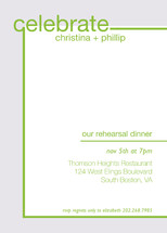Fancy Free Rehearsal Dinner Invitations