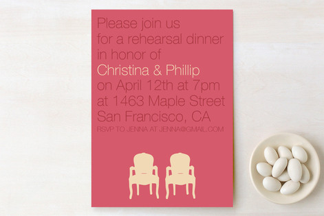 Modern Delight Rehearsal Dinner Invitations