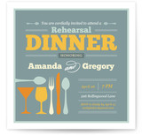 Let's Go Dinner! Rehearsal Dinner Invitations