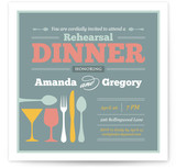 Let's Go Dinner! Rehearsal Dinner Invitations