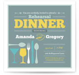 Let's Go Dinner! Rehearsal Dinner Invitations