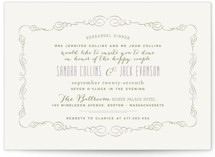 Sophisticated Soiree Rehearsal Dinner Invitations